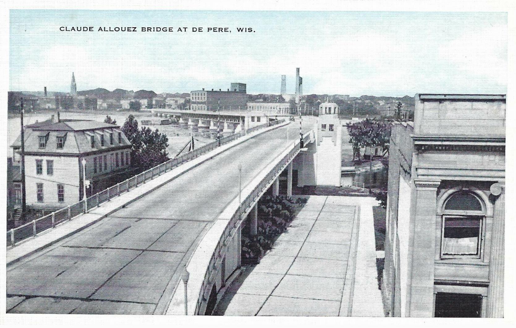 1934 - Claude Allouez Bridge, looking west