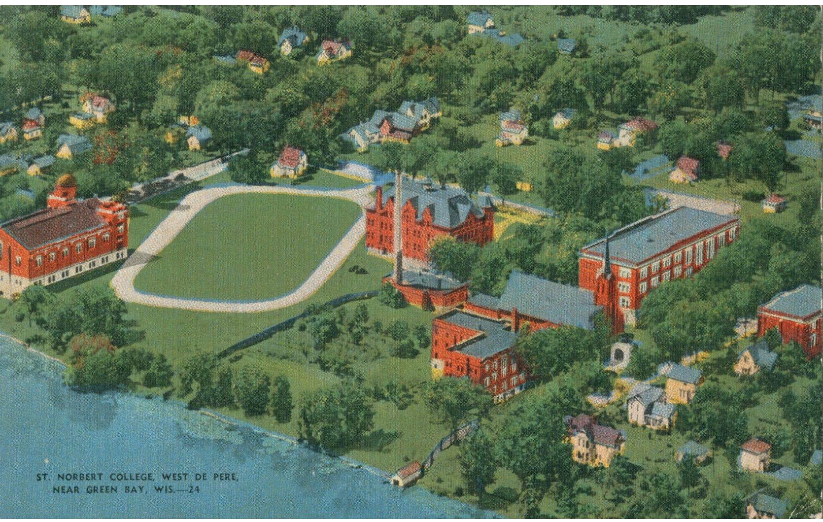 St. Norbert College, aerial • UNKNOWN YEAR